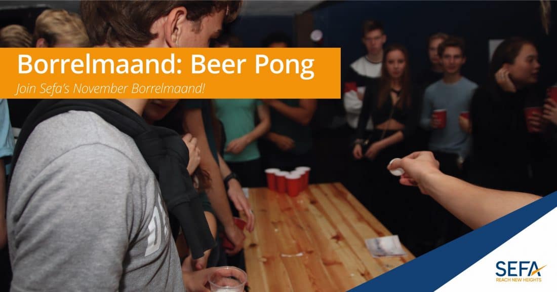 borrelmaand beer pong